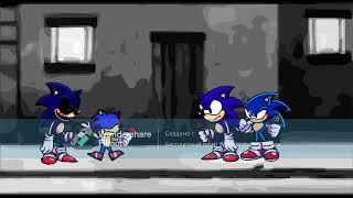 UnHappy but it's sunky sonic.exe and sonic and sonic new