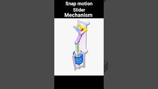 Snap Slider Mechanism। #solidworks #autocad #Short #ytshorts