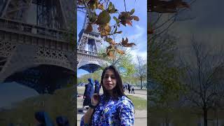 Hair goals, Eiffel Tower included 💁🏻‍♀️ #paris #france #eiffeltower #eiffeltowerparis #paris2024 #yt