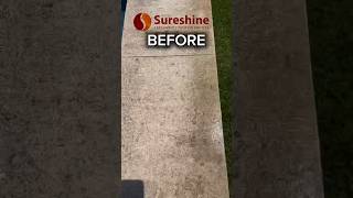 Limestone cleaning around the pool