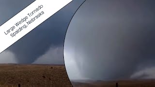 Large Wedge Tornado Close-range - Spalding, Nebraska