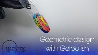 Geometric design with Gelpolish 💅