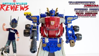 Optimus Wilbur Reviews: Transformers Armada Optimus Prime w/ Minicon Sparkplug