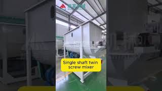 Single Shaft Double Screw Mixer #livestock #poultry #feed #machine #factory #mixer #horizontal