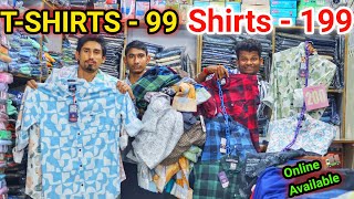 SHIRT 199 | T-SHIRT 99 | PANTS ** | எவ்வளோ வாங்கினாலும் ஒரே விலை | WHOLESALE MENSWEAR MARKET |