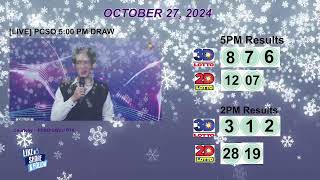 [LIVE] PCSO 5:00 PM DRAW - OCTOBER 27, 2024 LOTTO RESULTS