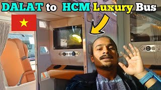 LUXURY SLEEPER BUS JOURNEY IN VIETNAM - इतनी Luxury Bus में कभी नही बैठा | Dalat to HCM