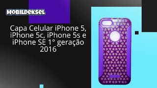 Capa Celular iPhone 5, iPhone 5c, iPhone 5s e iPhone SE 1 geração 2016 ROXO