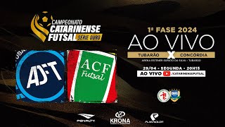 CAMPEONATO CATARINENSE SÉRIE OURO 2024 - 1ª FASE -  Tubarão Futsal X Concórdia Futsal