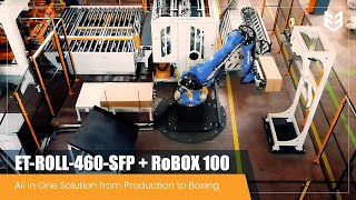 ET-ROLL-460-SFP + RoBOX 100 : All in One Solution from Production to Boxing