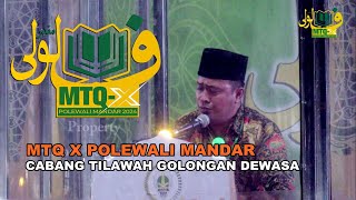 TILAWAH GOLONGAN DEWASA, MTQ X POLEWALI MANDAR