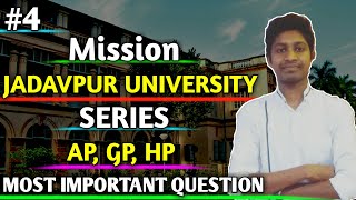 Wbjee Jadavpur University Series// Mathamatic's// A.G.P, H.P// JELET//   Most Important Question