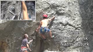 NARKİS 6c+, VIII- Tırmanıcı: Nazmi Öztürk    İzmir Dereköy Kaya Tırmanışı  Rock Climbing