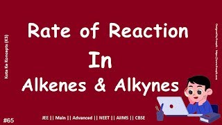 Rate of Electrophilic Addition Reactions || Alkenes and Alkynes || The correct order of reactivity