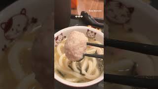 Udon Tori Baitan Marugame 🍜🌶️ #mukbang #asmr