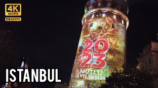 2023'te İstanbul'da Yeni Yıl.New Year in 2023 in Istanbulسال نو میلادی در استانبول