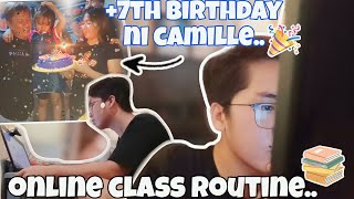 ROUTINE SA ONLINE CLASS + 7TH BIRTHDAY NI CAMILLE!♥️