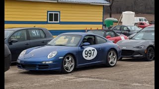 Porsche 911 Carrera S (2006, 997) 4/11/21 AutoX Run 3 (Fastest Morning Run)