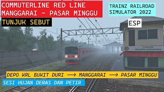 COMMUTERLINE BUKIT DURI PASAR MINGGU VIA MANGGARAI TUNJUK SEBUT | TRAINZ SIMULATOR INDONESIA