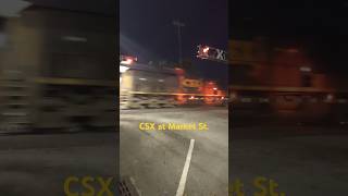 Night Train - CSX I025 at Market Street in Athens #athensalabama @CameraBryan #trainvideo #trainhorn