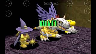 DIGIMON WORLD 2-PS1-USA-AKIRA'S DIGIMONS defeat the POWERFUL BLOOD KNIGHT OFFICER and his DIGIMONS!