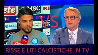 Risse e liti calcistiche in tv. ASSURDO!