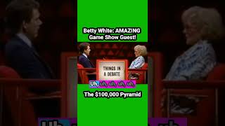 Betty White  AMAZING Game Show Guest!   #gameshow #pyramid #bettywhite #1980s #amazing #game #games