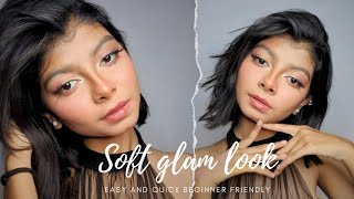 soft glam makeup |soft glam for beginners and also easy to do| BBFL | #makeup #softglam