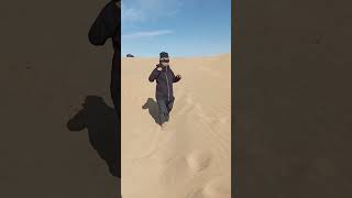 Walking in a desert, Jaisalmer, Rajasthan, IN