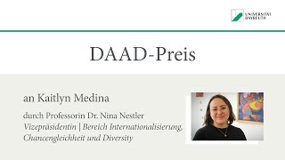 Verleihung des DAAD-Preises 2024: Kaitlyn Medina