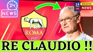 👑 RE CLAUDIO 👑 Roma Ufficiale 🏳️‍🌈 Ranieri Torna in Panchina 🎅🤝 Pronto a Risollevare i Giallorossi ⚽