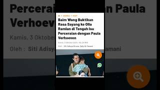 BAIM WONG BUKTIKAN RASA SAYANG KE OLLA RAMLAN DI TENGAH ISU PENCERAIAN DENGAN PAULA VERHOEVEN#shorts