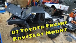 RC4WD 87 Toyota Engine Bay and Rear Seat Mount