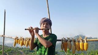 খুব ভোরে,জুম ঘরে..🌽🌼🌿