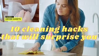 10 MINDBLOWING & SURPRISING cleaning hacks that will save you money