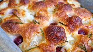 ULTRA Bubbly bread🍞How to bake the BEST FOCACCIA BREAD You've ever tasted!😋EASY recipe