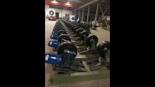 Steel pipe spiral wheel conveyor