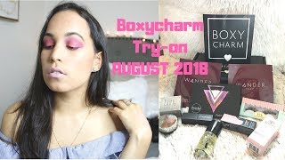 August BOXYCHARM Try-on 2018| JasminJimenez92