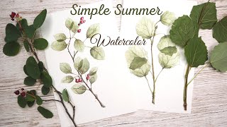 Summer Watercolor Paiting / Easy DIY