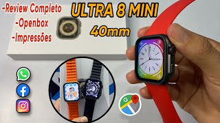 ULTRA 8 MINI 41mm Série 8 Ideal para Braço Fino🫳🏻 Review | Openbox | Impressões Veja: