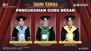 🔴 LIVE | Sidang Terbuka Pengukuhan Guru Besar UPN "VETERAN" JAKARTA  | 14 September 2023