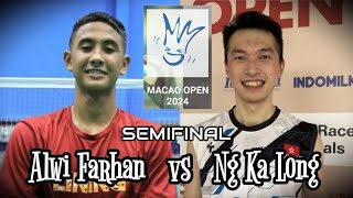 Alwi Farhan vs Ng Ka Long Angus | Semifinal Badminton Macau Open 2024