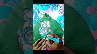 Hardik Pandya Birthday special drawing | leaf cut drawing #shorts #youtubeshorts #viral