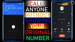 📲How To Call Someone Without Showing Your Phone Number🔥|| How To Get Unlimited Calls On Your Phone😀