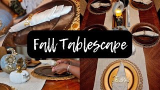 🍂Fall Tablescape | Budget Friendly & Under 10 Mins