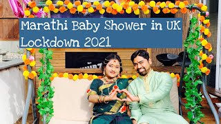 Traditional Marathi Baby Shower 🇬🇧 | Lockdown 2021 | virtual baby shower #dohalejevan