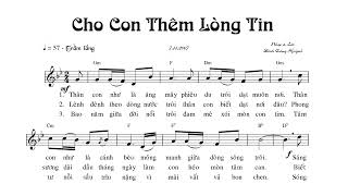 Cho Con Thêm Lòng Tin (Sáng Tác: Đinh Công Huỳnh) - Ca Len Di | Lyrics