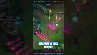 SERAPHINE VS MISS FORTINE MID LINE #wildrift #teamfights #gaming #games #leagueoflegends