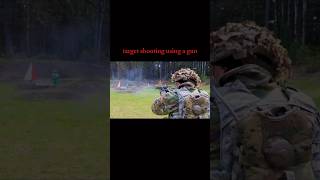 target shooting using a gun #shots #army #military #shortvideo #shorts #short