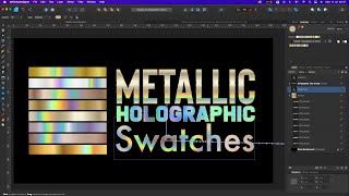 Affinity Metallic Holographic Gradient Swatches | Affinity Tutorial